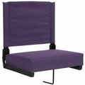 Flash Furniture XU-STA-DKPUR-GG Grandstand Dark Purple Ultra-Padded Bleacher Comfort Seat 354XUSTADKPR